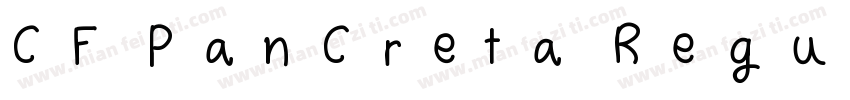 CF PanCreta Regular字体转换
